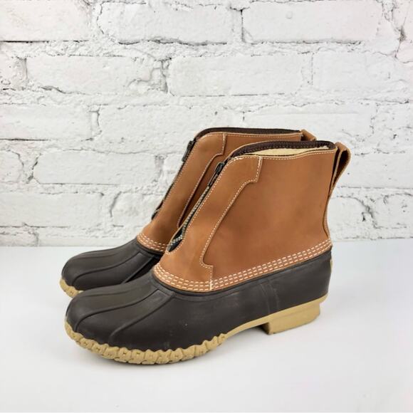Vintage L.L. Bean Sherpa Zip Bean Boots - Picture 1 of 13